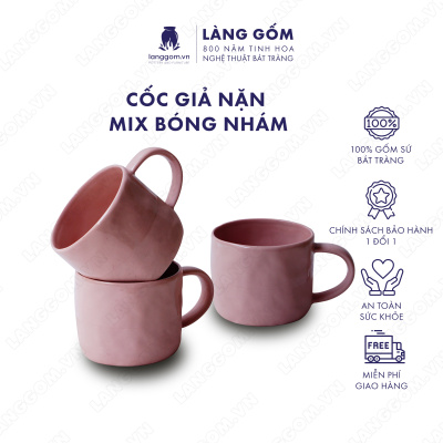 Cốc giả nặn mix bóng nhám