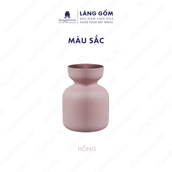 Lọ hoa Men mát dạng túm lùn