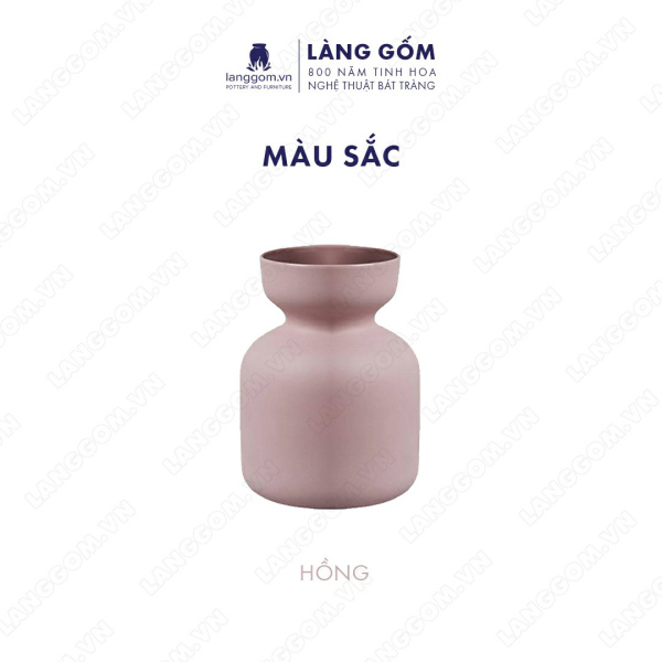 Lọ hoa Men mát dạng túm lùn