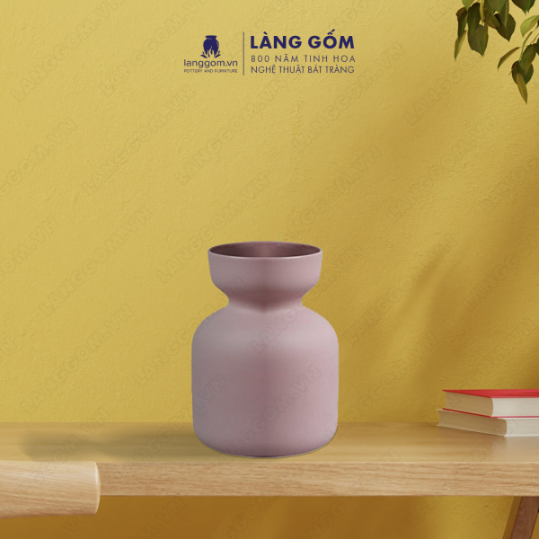 Lọ hoa Men mát dạng túm lùn