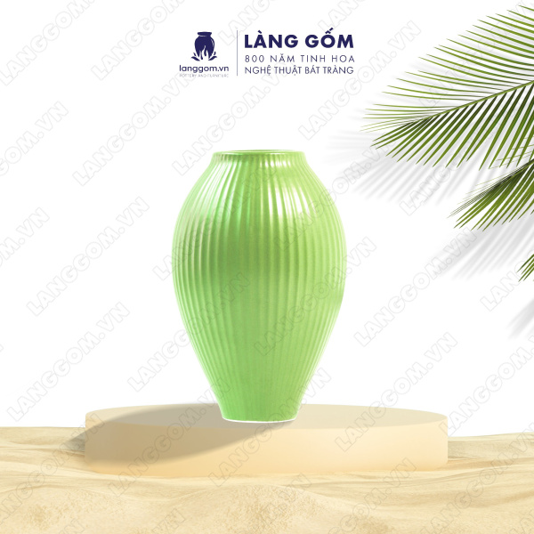 Lọ hoa Men mát dáng lu khía