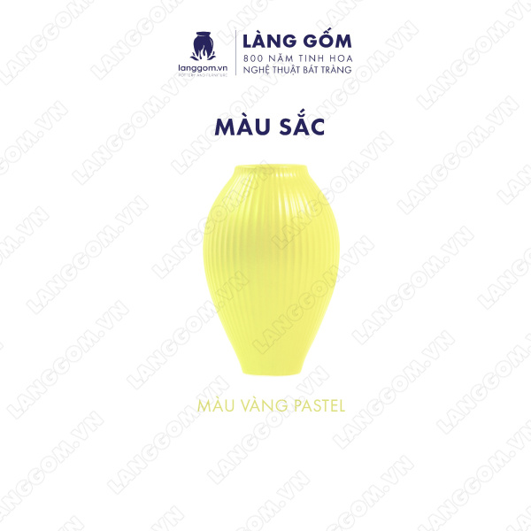 Lọ hoa Men mát dáng lu khía