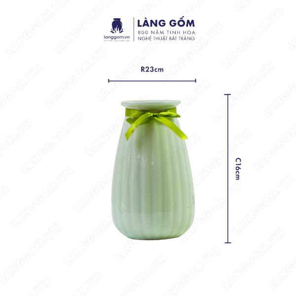 Lọ hoa Men ngọc giỏ cua bé