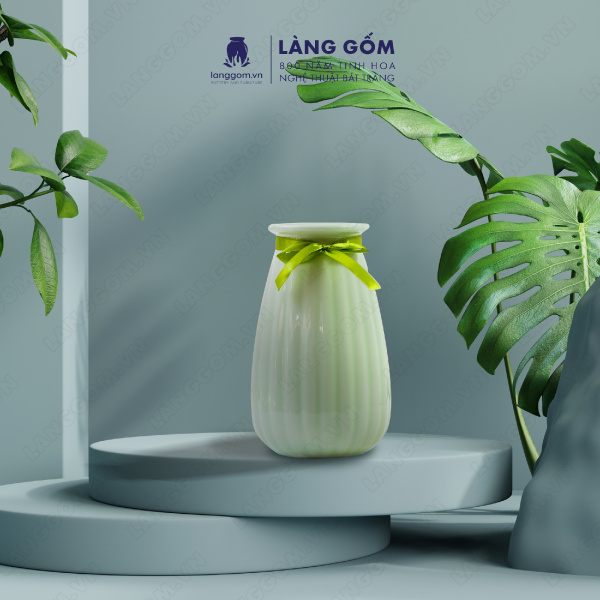 Lọ hoa Men ngọc giỏ cua bé