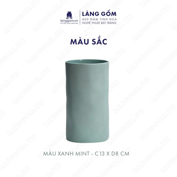 Lọ hoa Men mát giả nặn