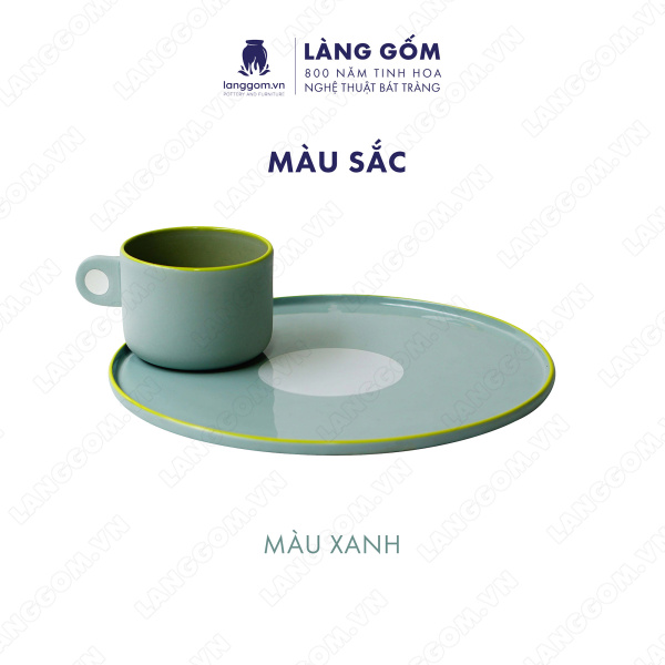 Set Cốc chấm quai 51959 - Men mát - Màu Hồng - Kích thước: C6.1 x D8.5 cm