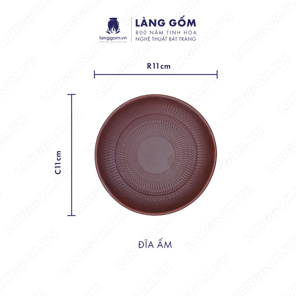 Bộ ấm chén Men mộc chóp ganh