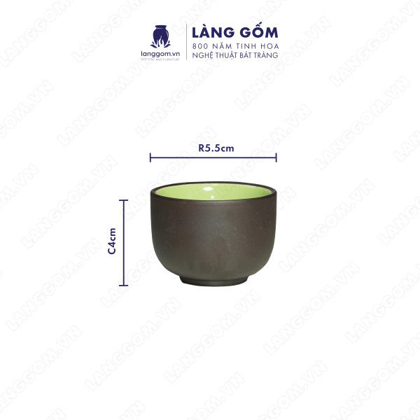 Bộ ấm chén gốc cây +  khay sen xòe Men mộc - Màu Đen