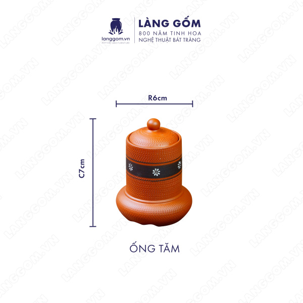 Bộ ấm chén và bộ phụ kiện men mộc hoa ban 