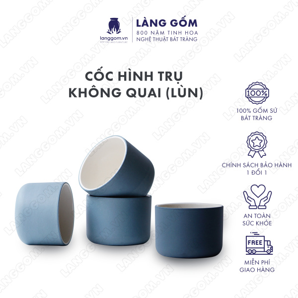 Cốc hình trụ không quai (lùn)