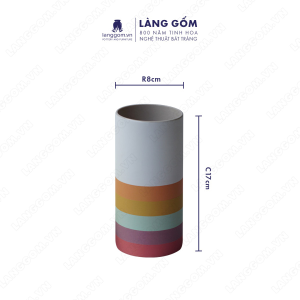 Lọ hoa Men mát 7 màu