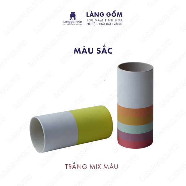 Lọ hoa Men mát 7 màu