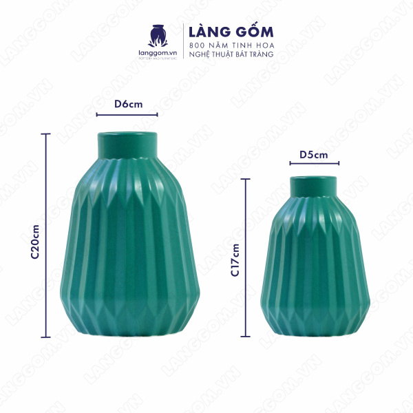Lọ hoa Men mát đèn lồng