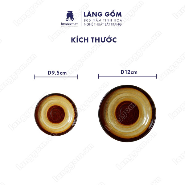 Bộ ấm chén Men hỏa biến đào - Gốm sứ Bát Tràng 