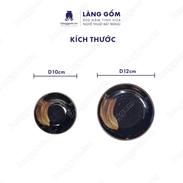Bộ ấm chén Men hỏa biến kiểu nhật Nhật men tia, màu ánh kim, bảo bình, kem - Gốm sứ Bát Tràng 