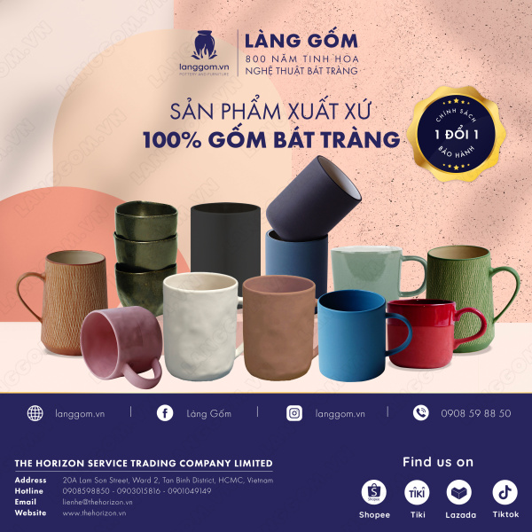 Cốc hình trụ không quai (lùn)