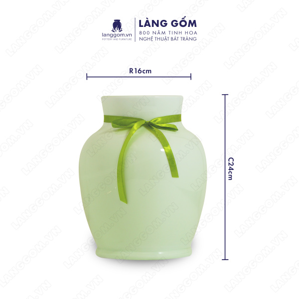 Lọ hoa Men ngọc vò cổ cao
