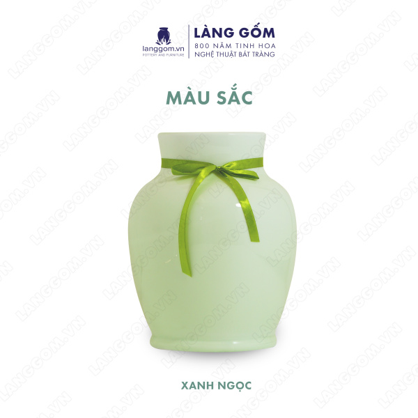 Lọ hoa Men ngọc vò cổ cao